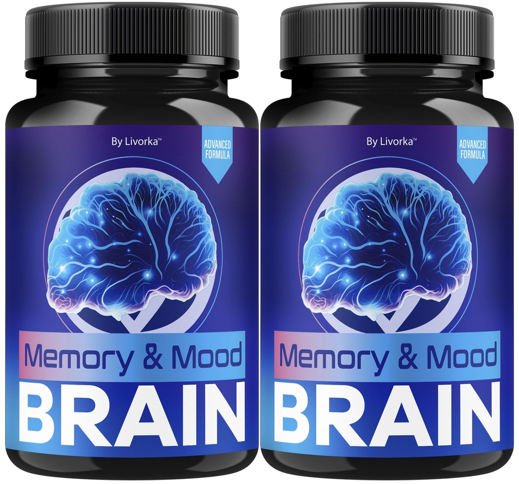 (2 Pack) Memory Mood und Brain Capsules - Offizielle tägliche Unterstützung Brain Health Supplement Pillen Advanced Formula, Memory & Mood Brain & Memory Focus Reviews, 120 Kapseln für 2 Monate
