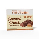FITWISE - High Protein Layer Bars, 15g Protein, Low Calorie, Low Fat, Low Cholesterol, Aspartame Free, Vegetarian Breakfast Snack Bar, 7 Servings Per Box (Caramel Crunch)