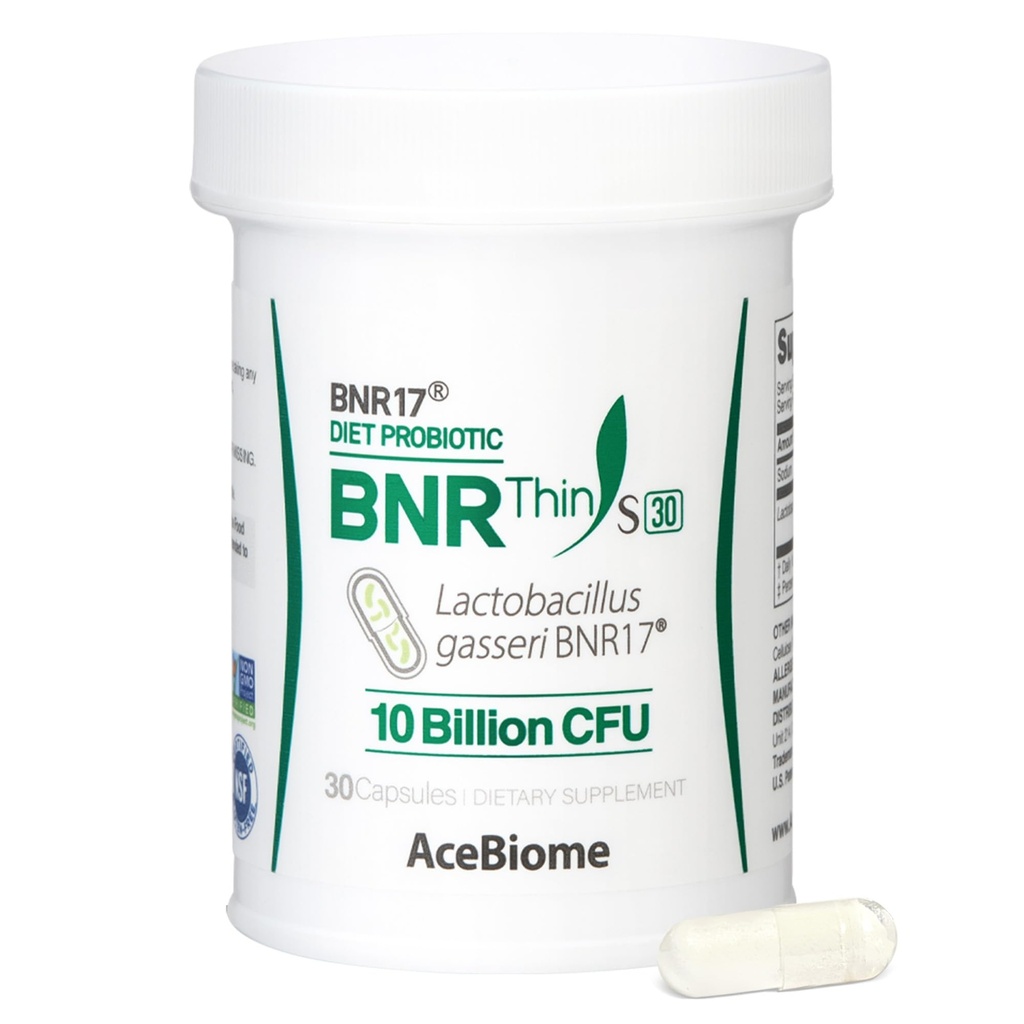 BNRThin S30, Lactobacillus Gasseri BNR17, 10 milliards de CFU garantis, 30capsules