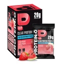 Protein2o 20g Whey Protein Isolate Clear Protein Powder, 360mg di Electrolytes, Vitamine B5 & B6, Sugar Free, Anguria di fragole, 8-Pack