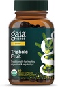 Gaia Herbs Triphala Fruit - Soutient la santé digestive - Nettoie doucement votre système* - avec Amla Fruit, Myrobalan Belleric et Myrobalan Chebulic - 60 Capsules Vegan (30 jours d'approvisionnement)