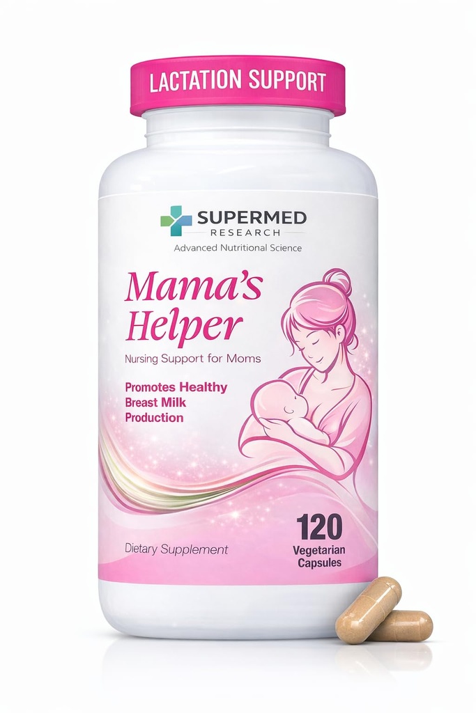 Lactation Supplement to Increase Milk Supply for Breastfeeding with Goat's Rue, Fenugreek, Alfalfa, Fennel, Shatavari, Milk Thistle – Supports Breastmilk Production (120 Capsules)