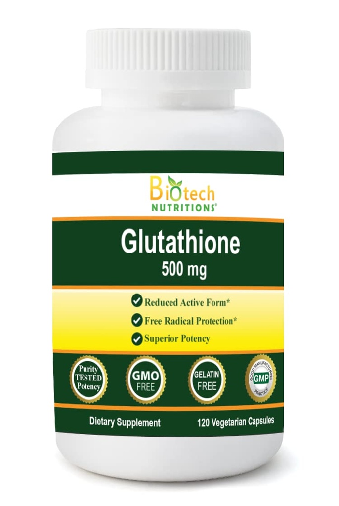 Glutathion 500 mg 120 pflanzliche Kapseln