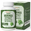 MERRY VITA Organic Moringa Capsules – Moringa Oleifera Leaf Extract – Moringa Supplement – Maximum Potency Green Superfood – Immune & Antioxidant Support – Vegan, Non-GMO – Made in USA – 180 Capsules