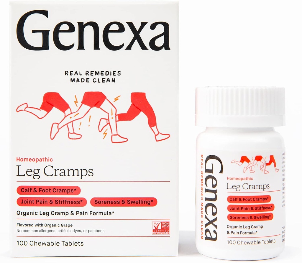 Genexa Leg Cramps Relief | Foot Cramp Defense, Joint Pain & Stiffness, Soreness & Swelling