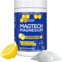 Magtein Magnesio L-Threonate, Glycinate & Taurate - MagTech Polvere di Magnesio - Zucchero Free Lemonade Drink - 200mg Chelated Triple Complex - Supporta Rilassamento & Brain Health* - 30 Serve