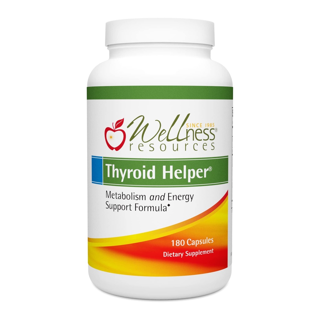 Wellness Resources Thyroid Helper - Supplemento naturale per il metabolismo, energia, supporto tiroide (180 capsule) ...