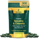 Biogenese Organic Spirulina, Chlorella & Marine Plant Minerals – 300 Count (200 mg) | Australian Grown Algae Superfood | Unterstützung Energie & Immunität | Vegan Mini-Tabletten