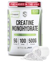 SteelFit Creapure Creatine Monohydrate Powder, Unflavored - German Micronized Creatine Powder for Men & Women - Gym Workout Nahrungsergänzungsmittel für Muskelaufbau, Gehirngesundheit & Stärke Building