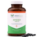 Binder Blend - Toxin Binder Supplement, Detox Kapseln für ein gesundes Gut - 180 Kapseln - 90 Portionen - 960mg Aktivkohle & 480mg Organische Chlorella - Bloating Relief - Bentonit Clay