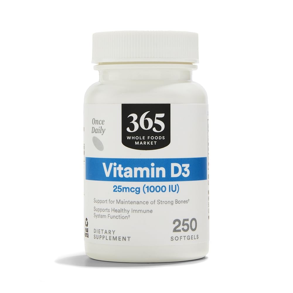 365 von Whole Foods Market, Vitamin D3 1000 IE, 250 Count
