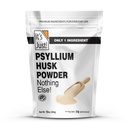 It's Just! - Psyllium Husk Powder, GLP-1 Friendly, Easy Mixing Dietary Fiber, Cleanse Your Digestive System, Finely Ground Powder, Ideal for Keto Baking, Non-GMO (Unflavored, 10oz (Pack of 1))