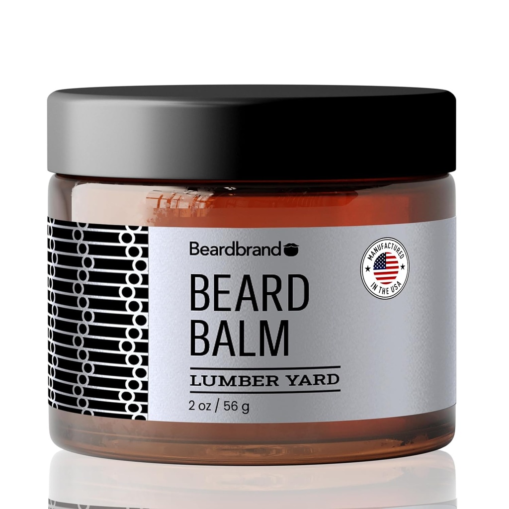 Baume à barbe pour les hommes - Baume utilitaire Pack de voyage - Supports Bard à barbe, Beurre de bois, ingrédients naturels Beurre réduit la sécheresse et améliore le look - 2 oz