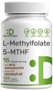 DEAL SUPPLEMENT L-Methylfolat 15 mg pro Portion, 120 Coconut Oil Softgels | 3-in-1 mit Active 5-MTHF Methylated Vitamin B9, B6 & Methylated B12 | Active Folate Supplement | Non-GMO, Glutenfrei