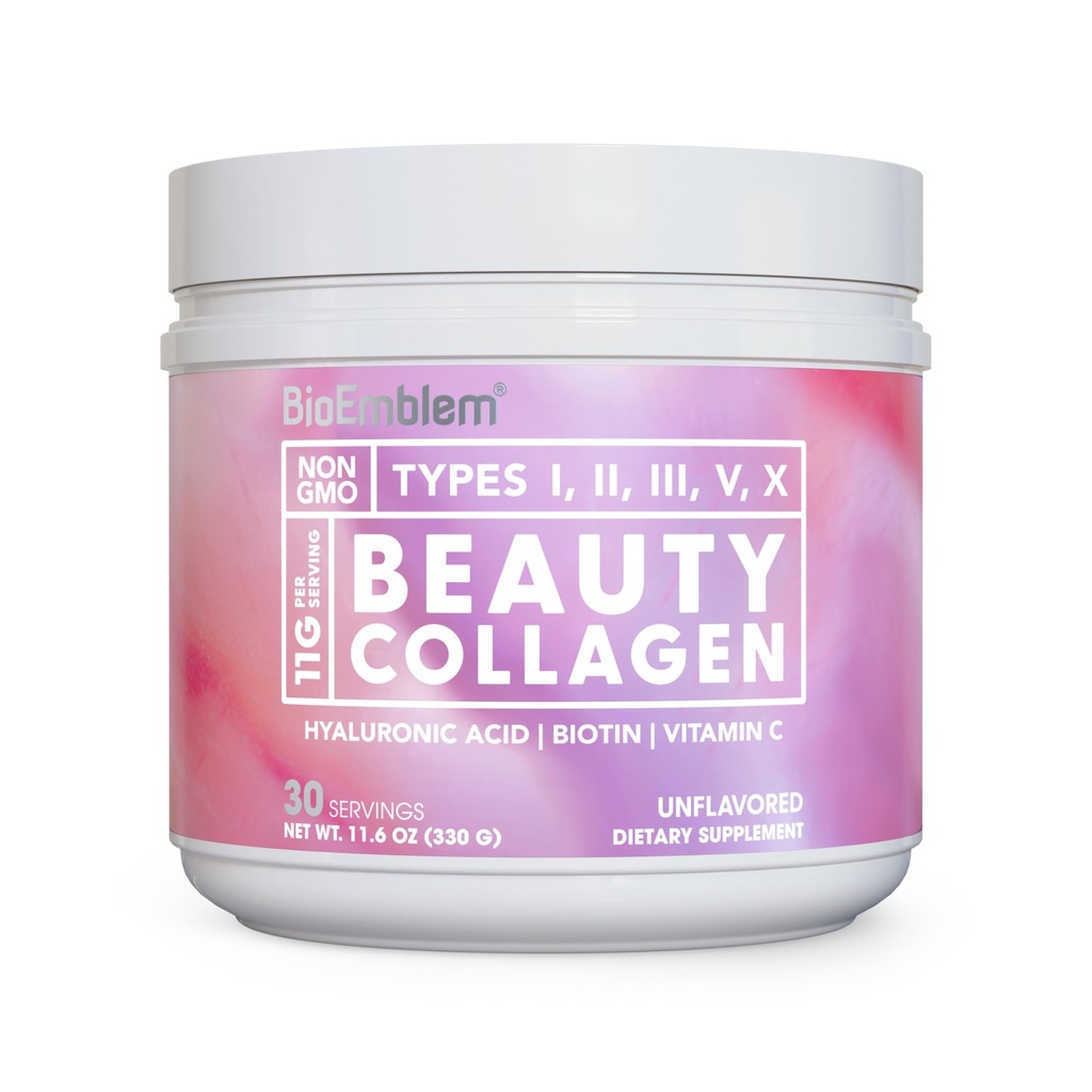 BioEmblem Beauty Collagen Multi Collagen Complex, 30 Servings