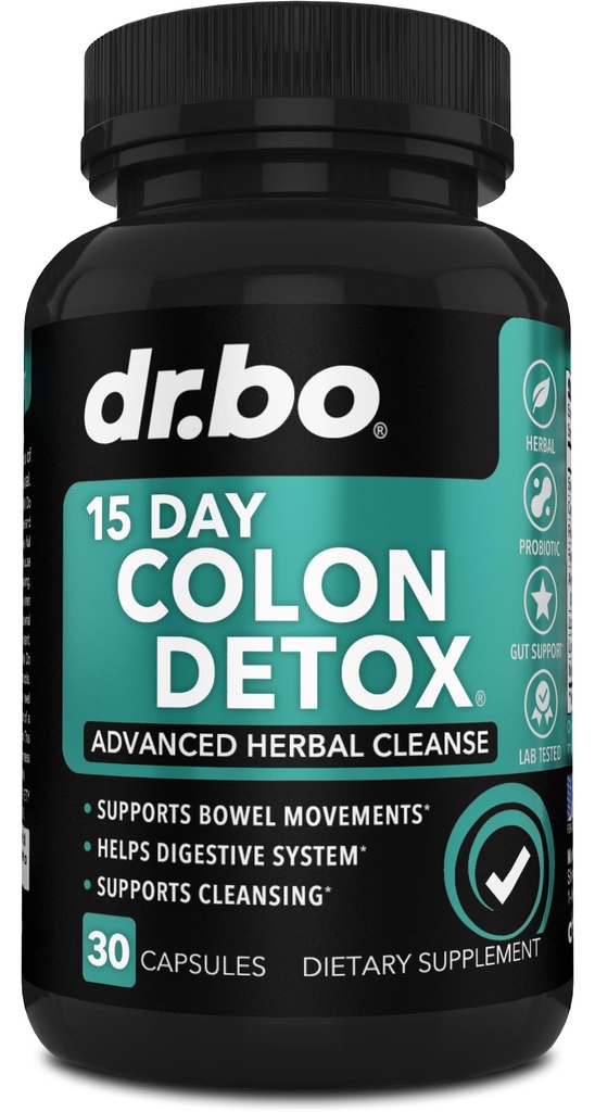 Detosse del detergente del colon per il flusso di peso - 15 giorni Pillole di pulizia intestinale & Probiotico - Lassativo naturale veloce per il sollievo dalla costipazione - Integratori del movimento del bowel per Bloating, Supporto per la perdita di fegato