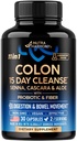 Colon Cleanse - 15 Tage Cleanse für Damen und Herren - Senna | Cascara | Garcinia Cambogia | Probiotics & Fiber - Digestion & Detox - Debloating & Bowel Movement - Natural & Vegan - Made in USA, 30 Kapseln