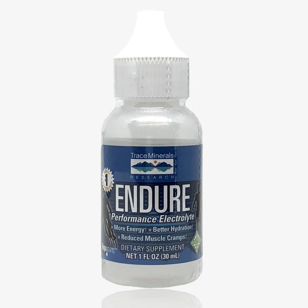 Trace Minerals Endure - Flüssige Mineralabsorptionsunterstützungsergänzung - Elektrolytische Ergänzung zur Hydration & Gesunde Energie - Leistungsunterstützung mit Magnesium & Chloride - 1 Fluz (48 Portionen)