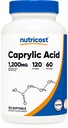 Acido Caprylic Nutricost 1200mg, 120 Softgels