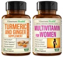 Turmeric Supplement und Ginger Root Joint Support Supplement & Complete Multivitamin für Frauen