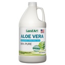 Land Art - Pure Aloe Vera Juice non aromatizzato – Cold-Processed - 99,7% Organic Aloe Vera Inner Fillet from Fresh Texas Leaves – Digestive Health, Detox and Natural Wellness – 64 fl oz