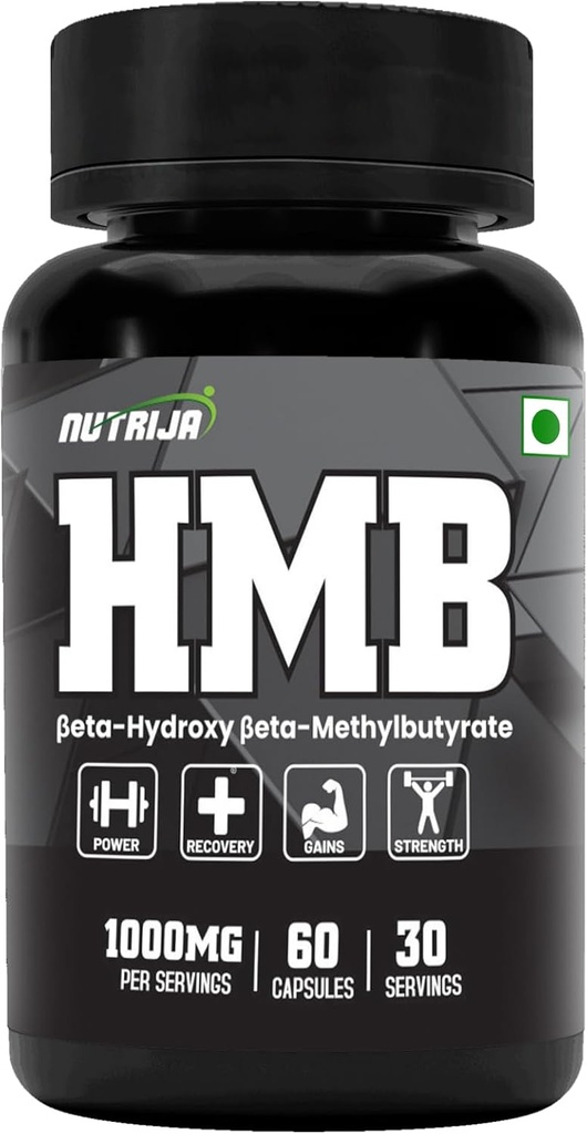 HMB 1000MG Capsule (Beta-Hydroxy Beta-Methylbutyrate) - HMB puro (60 capsule)