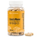 Lion’s Mane Mushroom Capsules with Zinc for Optimal Absorption – Clean, Natural, Vegan, Non‑GMO – Brain & Cognitive Support, Focus, Memory & Immune Activation – 60 Pills – Made in USA