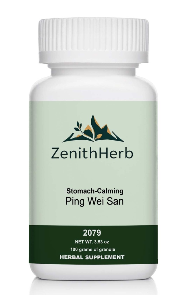 ZenithHerb-Stomach-Calming/Ping Wei San Herbal Supplement, 100 Grams Granule/Bottle