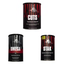 Animal Cuts Thermogenic Fat Burner + Omega + Stak - Weight Loss Management Diet Pills for Men and Women