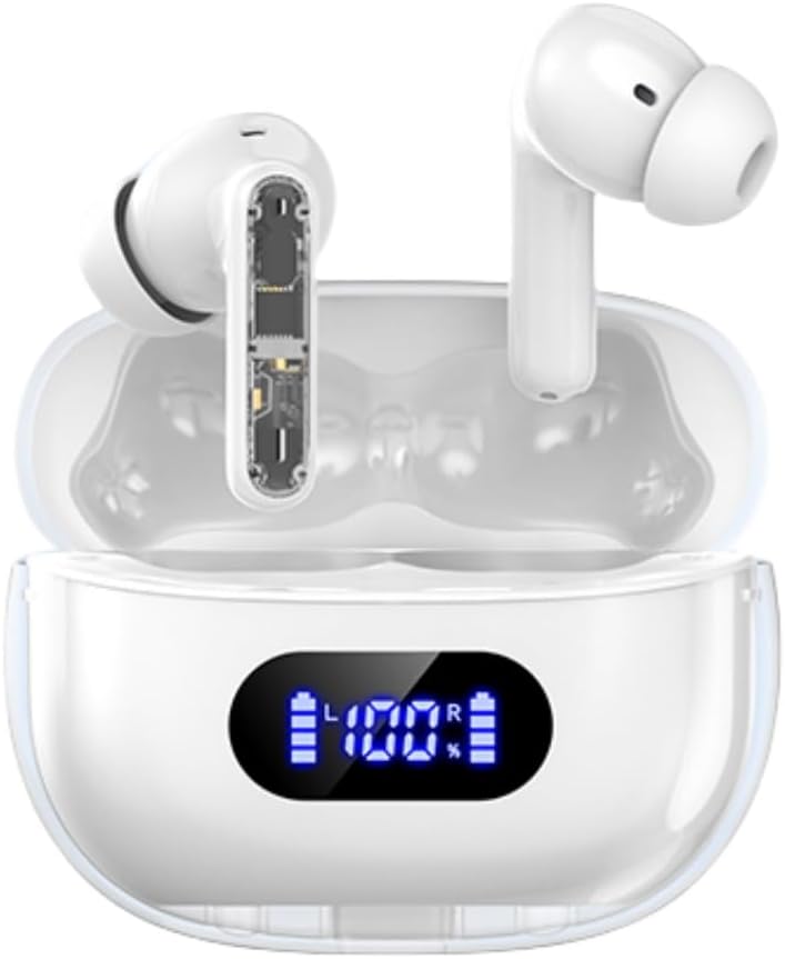 Wireless Earbuds P1 PRO, Kopfhörer Drahtlose Bluetooth Kopfhörer mit klaren Anruf Mics Ohr Buds, bequeme Passform, IPX7 wasserdicht lange Akkulaufzeit, 30H Spielzeit für Sporttraining