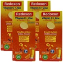 Redoxon Vitamina C + Zinco, Compresse Effervescenti di Vitamina C e Zinco, Aiuta a sostenere il vostro sistema immunitario, Aroma arancione, 20 Compresse Effervescenti, 2.82 Oz Box, (Pack of 4)