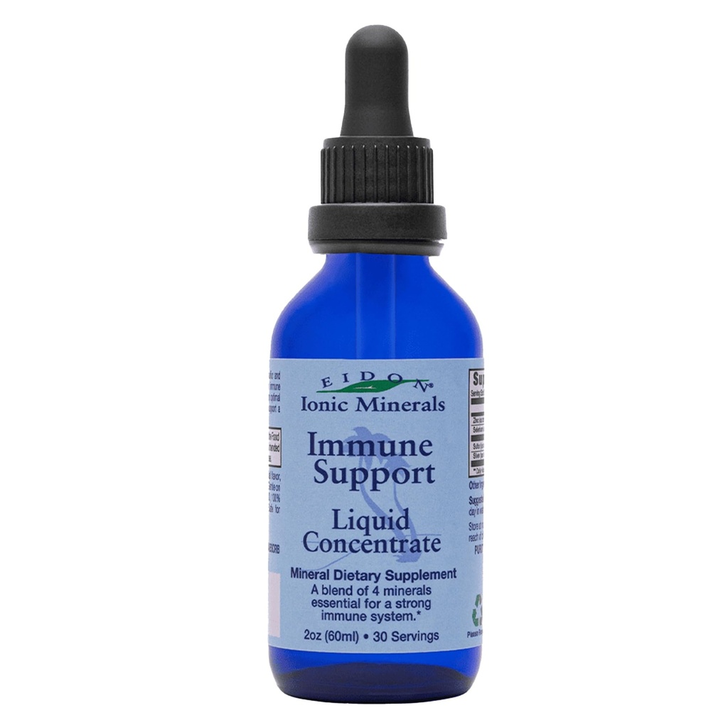 Eidon Immune Support Supplement Liquid Concentrate - Immune Booster Mineral Drops with Zinc, Selenium, Sulfur, Support & Maintain Immune System, Bioavailable, No Preservatives or Additives - 2 oz