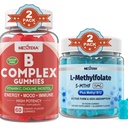 Nextdia Vitamin B Complex + L-MethylFolate 15mg Gummies, 4 Pack