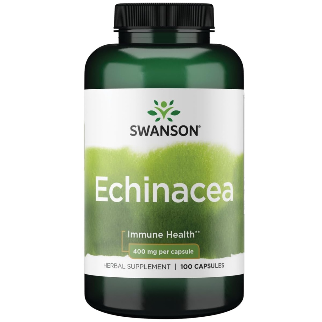 Swanson Echinacea 400 Milligrams 100 Capsules