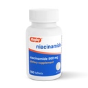 Rugby Niacinamide 500 mg Compresse, Integratore Dietetico Senza Glutine per Adulti, Supporti Salute Complessiva, Nessun Sapori Artificiali - 100 Conte (Pacchetto di 1)