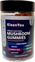Lion's Mane & Ashwagandha Supplement Gummis - Umfassende Pilz-Ergänzung für kognitive und immune Unterstützung, Vegan Blend mit Reishi, Cordyceps - Low Carb, 60 Organic Mushroom Gummies