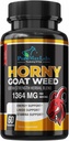 Horny Goat Weed Extra Strength w. Maca, L-Arginine, Ginseng, Boost Performance, Stamina, Energie, Non-GMO, 60 Kapseln
