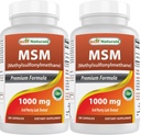 Best Naturals MSM 1000 mg 180 Capsules (180 Count (Pack of 2))