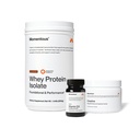 Momentous Arnold's Stack - Creatine Monohydrate Powder, Essential Grass-Fed Whey Protein Powder (Chocolate) & Vitamin D3 (2000 IU) - Daily Fundamentals to Support Muscle Strength & Longevity