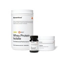 Momentous Arnold's Stack - Creatine Monohydrate Powder, Essential Grass-Fed Whey Protein Powder (Vanilla) & Vitamin D3 (2000 IU) - Daily Fundamentals to Support Muscle Strength & Longevity