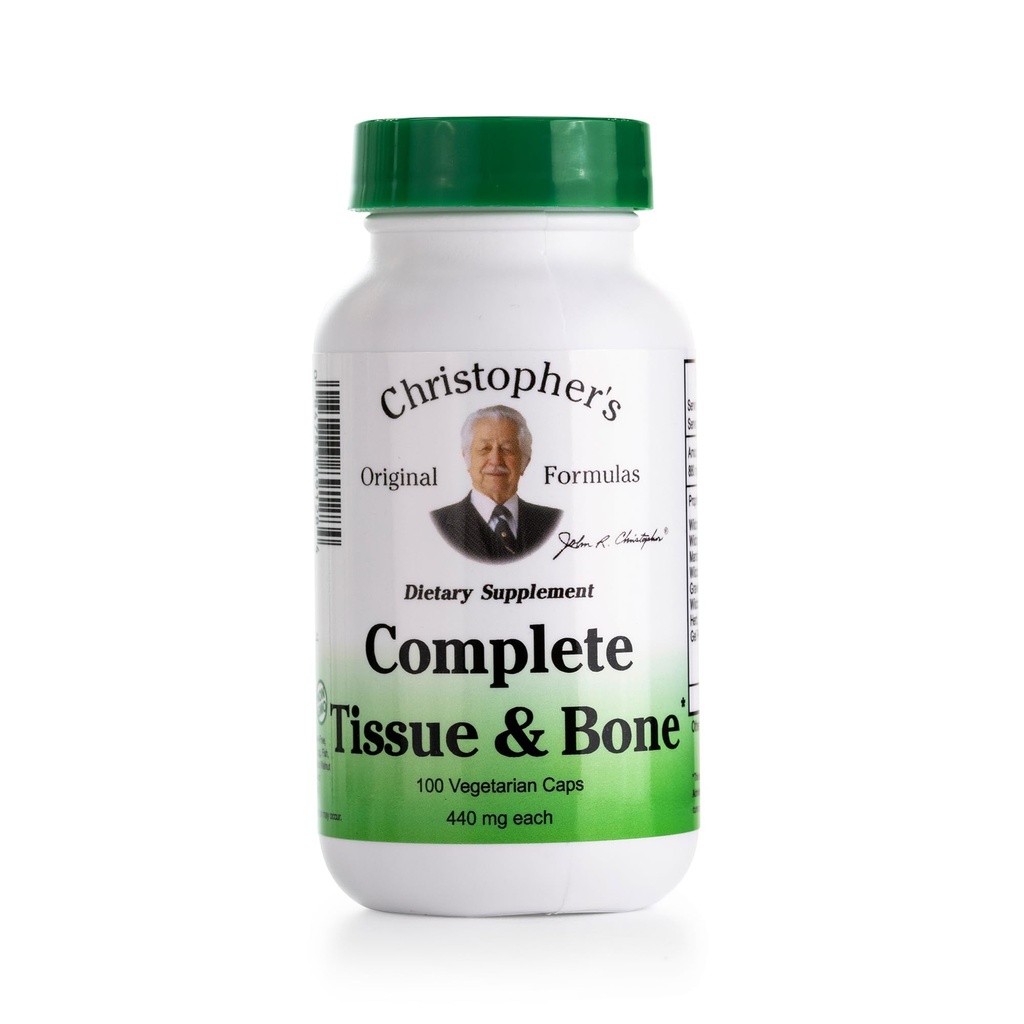 Formules originales de Christopher Formule complète de tissus et os – 100 capsules de légumes