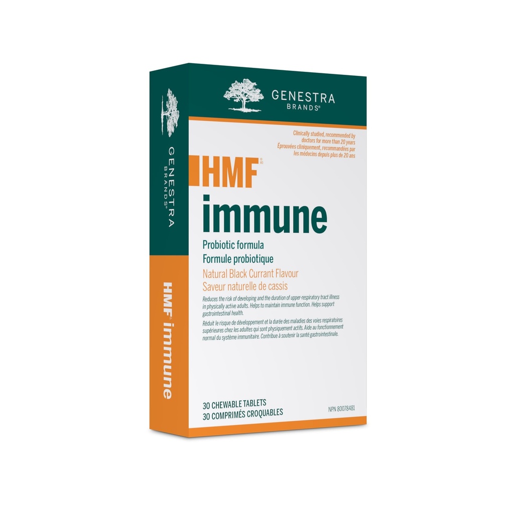 Genestra Marques HMF Immunissance Supplément probiotique de 30 comprimés à croquer