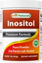 Best Naturals Pure inositol Powder (Vitamin B8), 1 Lb Supports Healthy Liver Function, Promotes Cellular Detoxification & Supports Membrane Function