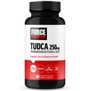 Facteur de force TUDCA Supplément de soutien du foie, puissant sel biliaire pour la santé de Gallbladder et de foie, acide tauroursodéoxycholique, dose clinique, végétalien amical, non-OGM, 60 capsules végétales