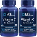 Vitamina C e Bio-Quercetin®, Supplemento di salute cardiovascolare, Supporto immunitario, Altamente assorbibile, marcetina,Vitamina C,Gluten Free,Non-GMO,Vegetarian,250 compresse,(Pacchetto di 2)