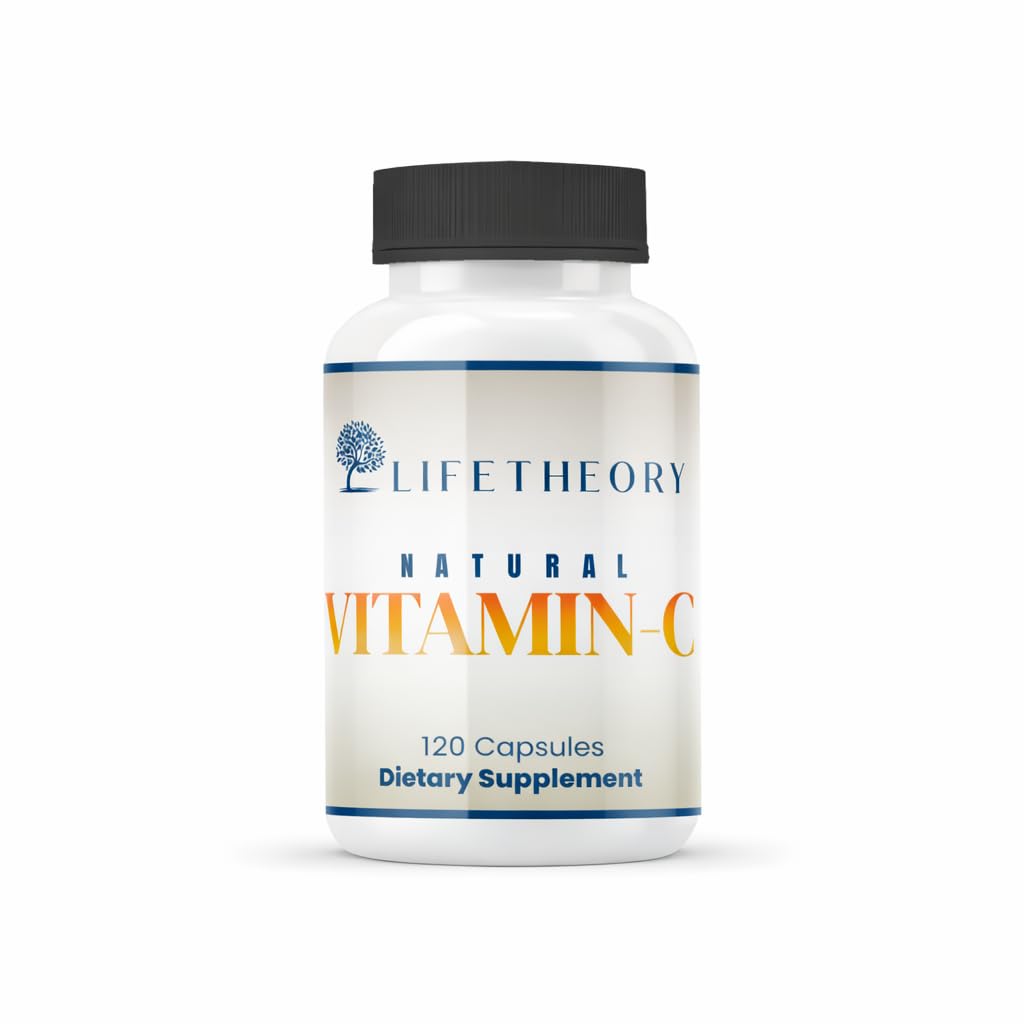 LIFETHEORY Natural Vitamin C with Quercetin | Dietary Supplement | Veg Capsules (120)