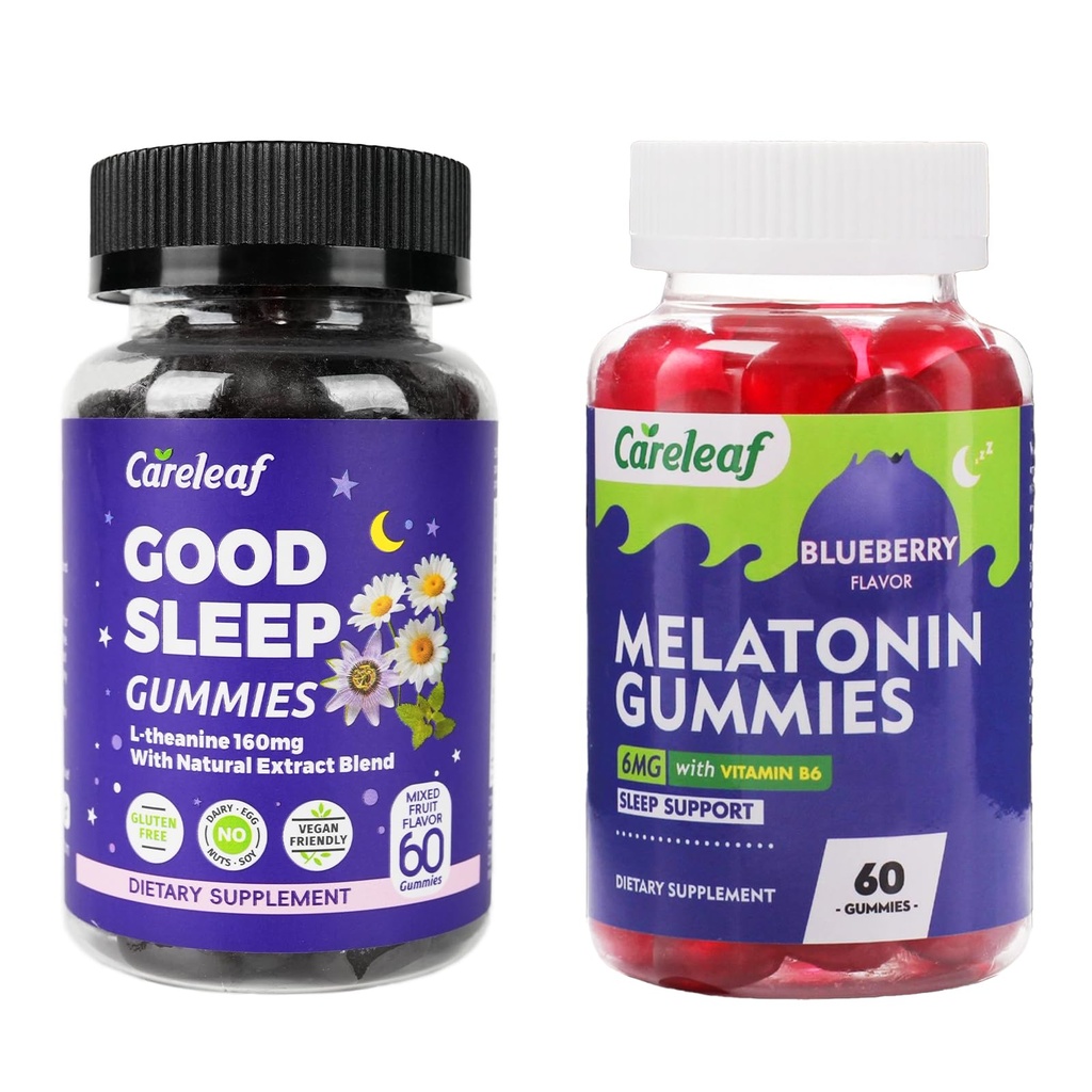 Non-Melatonin Sleep Aid Gummies with Free Melatonin Gummies Sleep Support