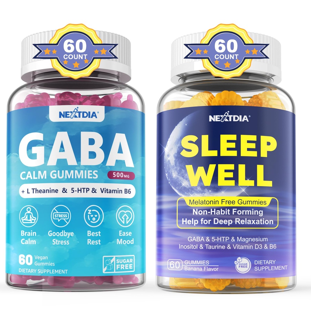 GABA Gummies,Melatonin Free Natural Sleep Gummies