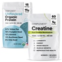 Komplement Unflavored Protein & Creatine Bundle – Pflanzenbasiertes Proteinpulver und Creatine Monohydrat für verbesserte Muskelleistung