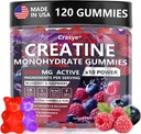 Creatina Gummies Complesso 8000mg per uomini e donne Creatina Monoidrato Gummy con BCAA Taurina per la forza muscolare e l'energia Boost Zucchero Free PreWorkout Supplement - 120 Gummies